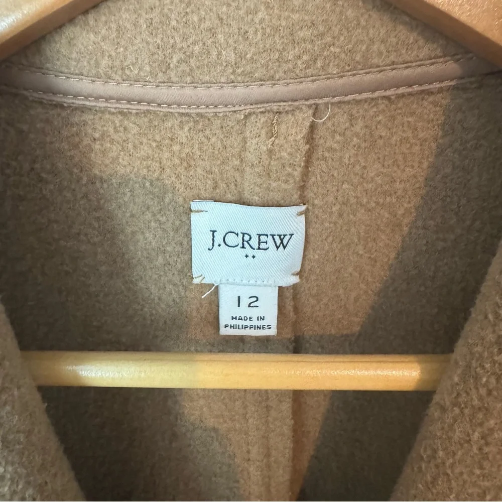 J. Crew Camel Wool Coat